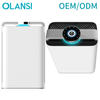 OLANSI K08A WiFi Control CADR 488 Очиститель воздуха с увлажнителем с низким уровнем шума Энергосберегающая пылезащитный датчик воздуха очиститель с PM2.5