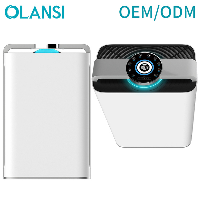 OLANSI K08A WiFi Control CADR 488 Очиститель воздуха с увлажнителем с низким уровнем шума Энергосберегающая пылезащитный датчик воздуха очиститель с PM2.5