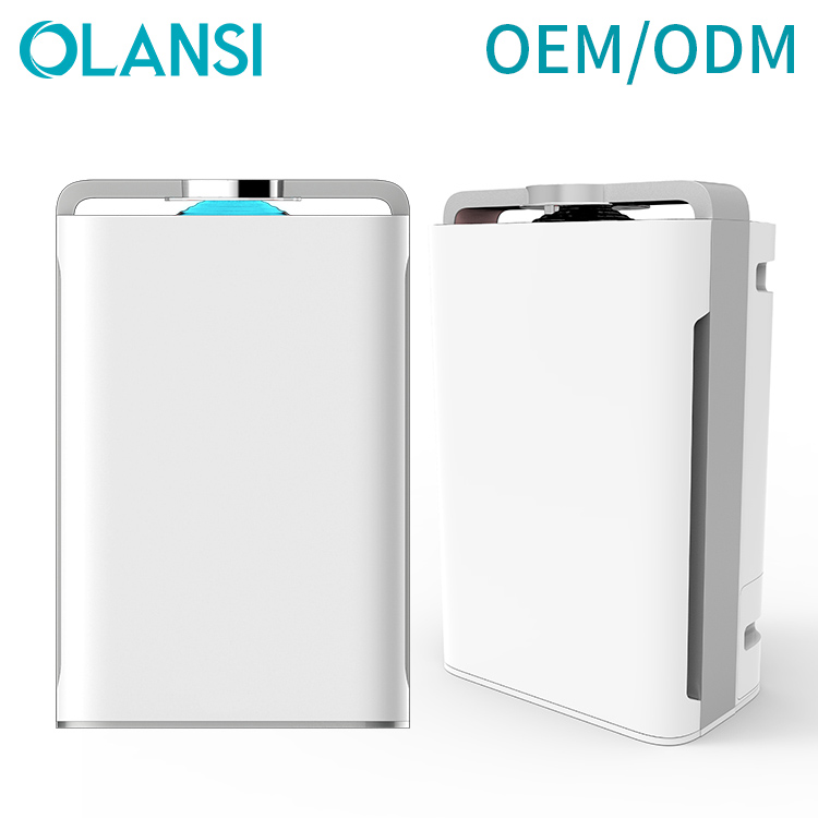 OLANSI K08A WiFi Control CADR 488 Очиститель воздуха с увлажнителем с низким уровнем шума Энергосберегающая пылезащитный датчик воздуха очиститель с PM2.5